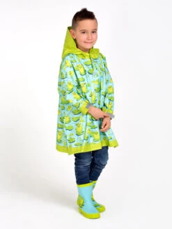 Lustige Regenstiefel Für Kinder Frosch Und Seerosen -Dedoles 1 Frog Waterlilies