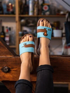 Lustige Pantoletten Langer Dackel 14 Lustige Pantoletten Langer Dackel -Dedoles 1 Long Dachshund