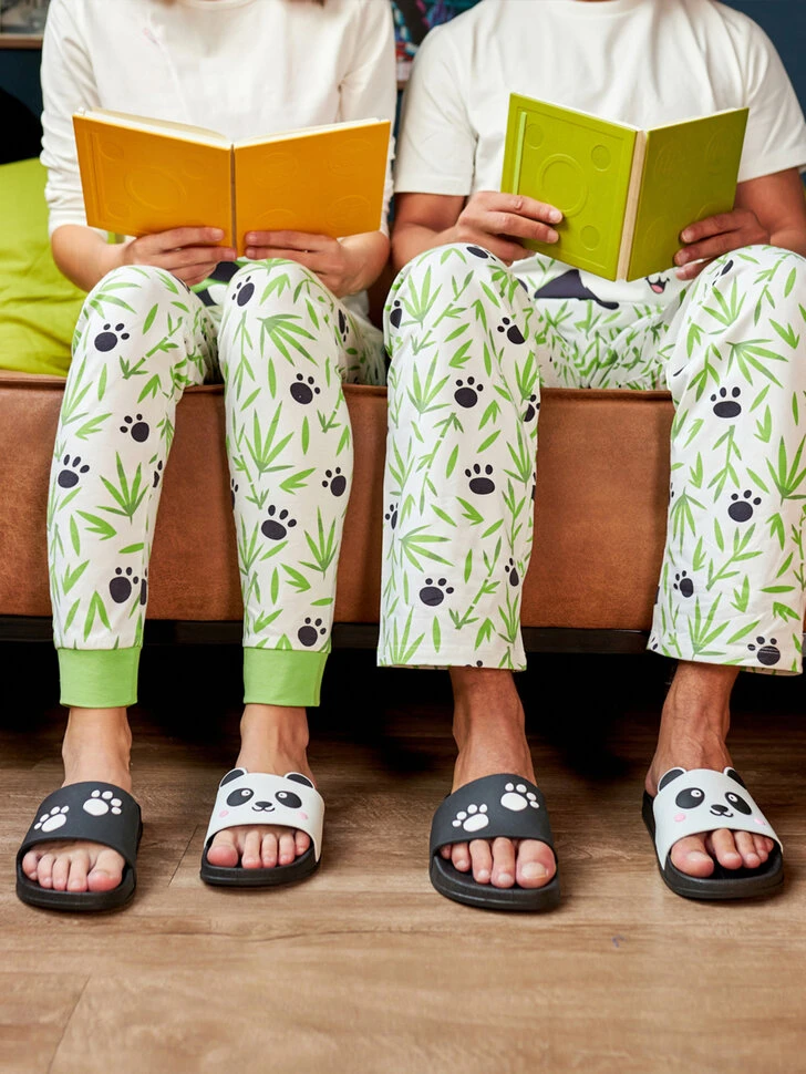 Lustige Pantoletten Pandapfoten 8 Lustige Pantoletten Pandapfoten – Bild 6