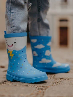 Lustige Regenstiefel Für Kinder Regenwolken -Dedoles 4 Clouds