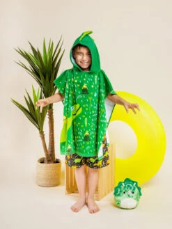 Lustiger Strandponcho Für Kinder Dino -Dedoles 769A9720