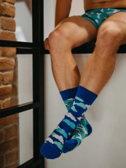 Lustige Socken Flugzeuge Und Wolken -Dedoles Airplanes Clouds