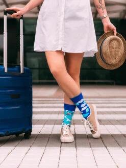 Lustige Socken Flugzeuge Und Wolken -Dedoles Airplanes Clouds 3 1