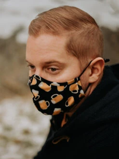 Lustige Antibakterielle Gesichtsmaske Bier Vom Fass - Größe „Groß“ -Dedoles Antibacterial Face Mask Draft Beer 3