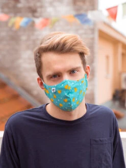 Lustige Antibakterielle Gesichtsmaske Enten - Größe „Groß“ -Dedoles Antibacterial Face Mask Ducks 2