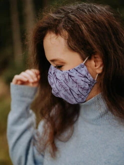 Lustige Antibakterielle Gesichtsmaske Lavendel - Größe „Groß“ -Dedoles Antibacterial Face Mask Lavender 5