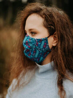 Lustige Antibakterielle Gesichtsmaske Geheimer Garten - Größe „Groß“ -Dedoles Antibacterial Face Mask Secret Garden 3