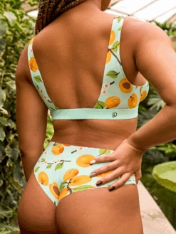 Lustige Nahtlose Bralette Für Damen Aprikosen -Dedoles Apricots 13