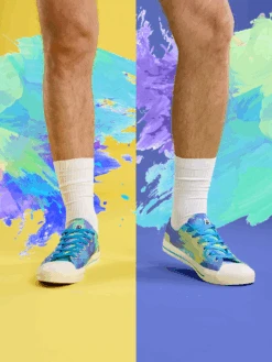 Lustige Canvas-Schuhe Wasser Tarnfarbe -Dedoles Aqua Camo 1