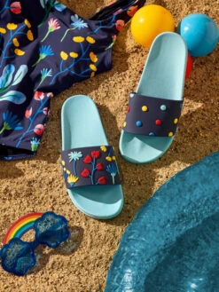 Lustige Pantoletten Aquarell-Blumen -Dedoles Aquarel Flowers 2