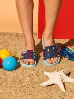 Lustige Pantoletten Aquarell-Blumen -Dedoles Aquarel Flowers 5