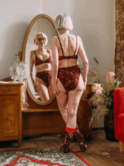 Lustige Höschen Mit Hoher Taille Herbstgarten -Dedoles Autumn Garden 4