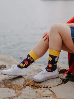 Lustige Socken Herbstschnecke -Dedoles Autumn Snail 3