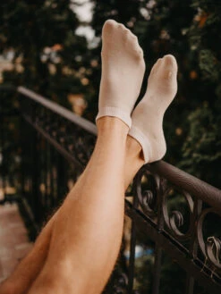 Körperfarbene Bambus-Knöchelsocken -Dedoles Bamboo Ankle Socks Bare 1