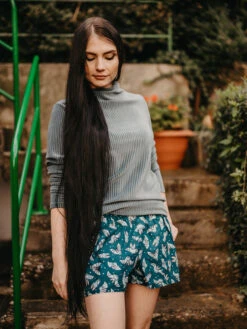 Lustige Damenshorts Fledermäuse In Der Nacht -Dedoles Bats in the Night 6