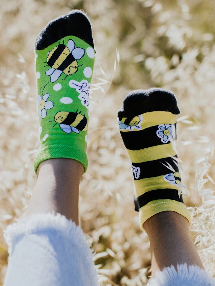 Lustige Knöchelsocken Bienen 6 Lustige Knöchelsocken Bienen – Bild 4