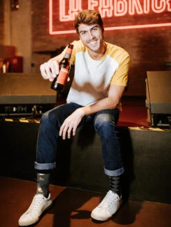 Lustige Bambussocken Bier-Party -Dedoles Beer Party 1