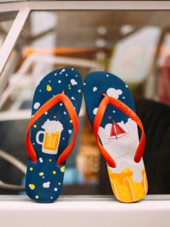 Lustige Flip-Flops Bier Und Boot -Dedoles Beer Boat 1 1