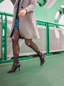 Lustige Nylonstrumpfhosen Große Punkte -Dedoles Big Dots 7