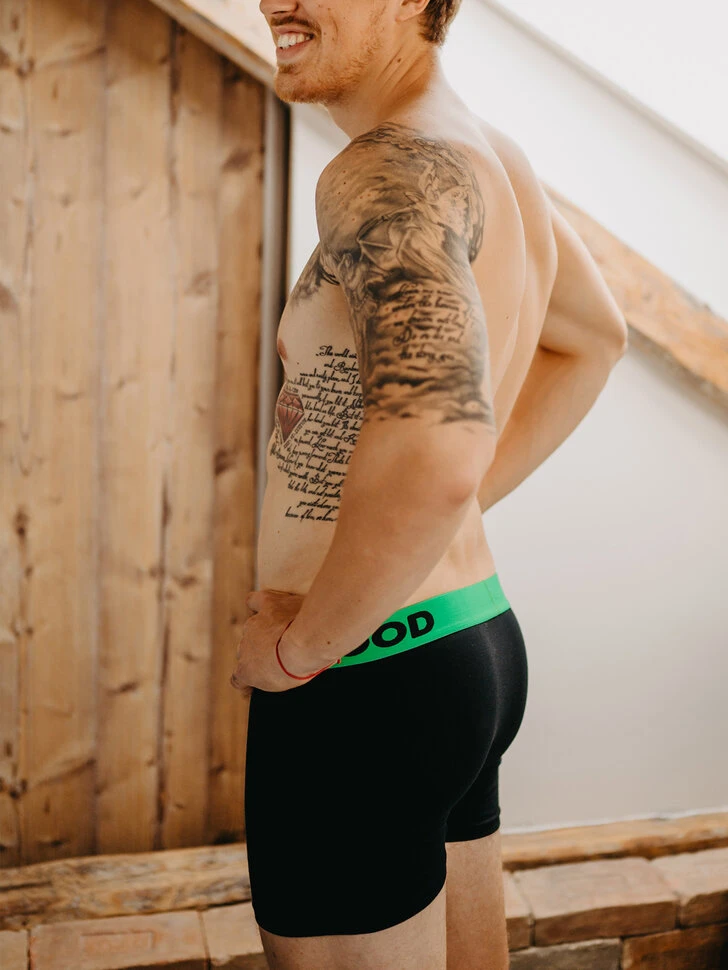 Herren Boxershorts Schwarz 8 Herren Boxershorts Schwarz – Bild 6