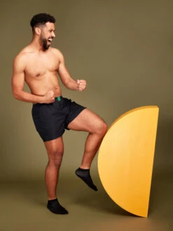 Schwarze Shorts Für Männer -Dedoles Black Men s Boxer Shorts 1