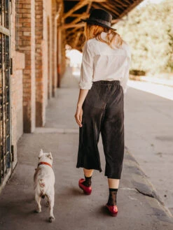 Lustige Nylonsocken Schwarze Sterne -Dedoles Black Stars 2