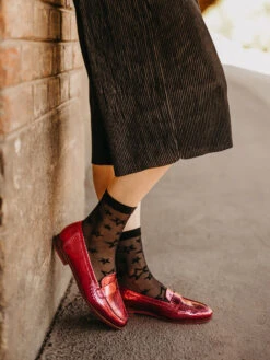 Lustige Nylonsocken Schwarze Sterne -Dedoles Black Stars 8