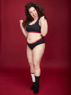 Schwarze Hipster-Damenhöschen 10 Schwarze Hipster-Damenhöschen -Dedoles Black Women s Hipster Briefs 2