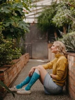 Lustige Kniestrümpfe Löwenzahn Blasen 9 Lustige Kniestrümpfe Löwenzahn Blasen -Dedoles Blowing Dandelion 4