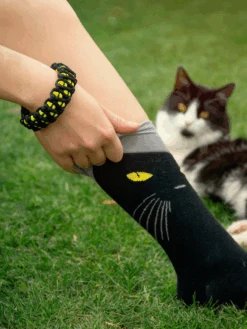 Blaues, Gelbes Und Schwarzes Paracord-Armband Katze -Dedoles Blue Yellow Black Paracord Bracelet 3