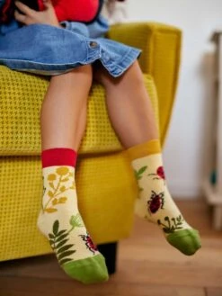 Lustige Kindersocken Käfer Und Wildblumen -Dedoles Bugs and Wildflowers 1