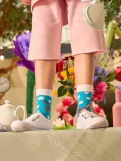 Lustige Kindersocken Hase Und Blumen -Dedoles Bunny Flowers 6