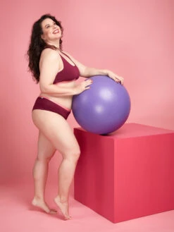 Burgunderrote Hipster-Damenhöschen -Dedoles Burgundy Women s Hipster Briefs 3