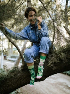 Lustige Socken Getarntes Chamäleon -Dedoles Camouflage Chameleon 2