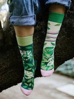Lustige Socken Getarntes Chamäleon -Dedoles Camouflage Chameleon 4