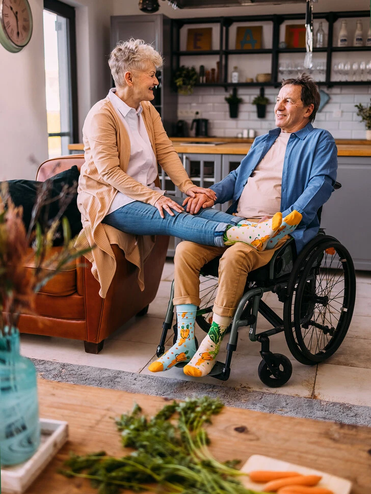 Lustige Socken Karottenliebe 4 Lustige Socken Karottenliebe – Bild 2