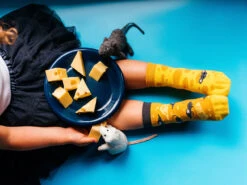 Lustige Kindersocken Käse 7 Lustige Kindersocken Käse -Dedoles Cheese