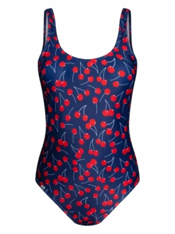 Lustiger Einteiliger Damenbadeanzug Kirschen