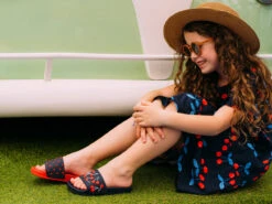 Lustige Pantoletten Für Kinder Kirschen -Dedoles Cherries 12