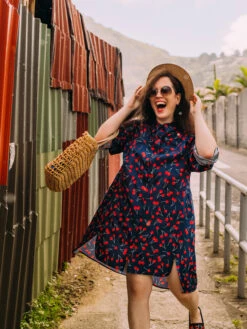 Lustiges Hemdkleid Kirschen -Dedoles Cherries 13