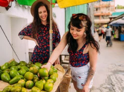 Lustiger Einteiliger Damenbadeanzug Kirschen -Dedoles Cherries 5