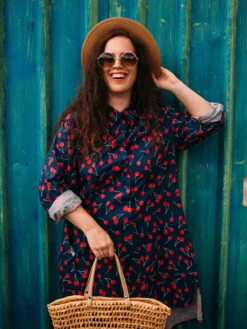 Lustiges Hemdkleid Kirschen -Dedoles Cherries 6