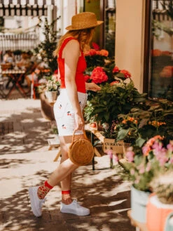Lustige Nylonsocken Kirschen Und Punkte -Dedoles Cherries Dots 1