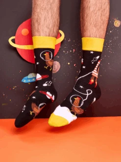Lustige Socken Hühner-Astronaut -Dedoles Chicken astronaut 1