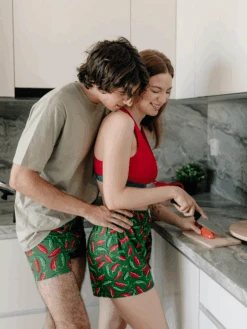 Lustige Shorts Für Männer Chilischoten -Dedoles Chili Peppers 3 1