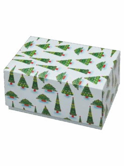 Klassische Geschenkbox Weihnachtsbaum