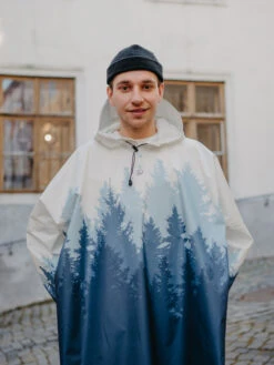 Lustiger Regenmantel Kalter Wald -Dedoles Cold Forest 14