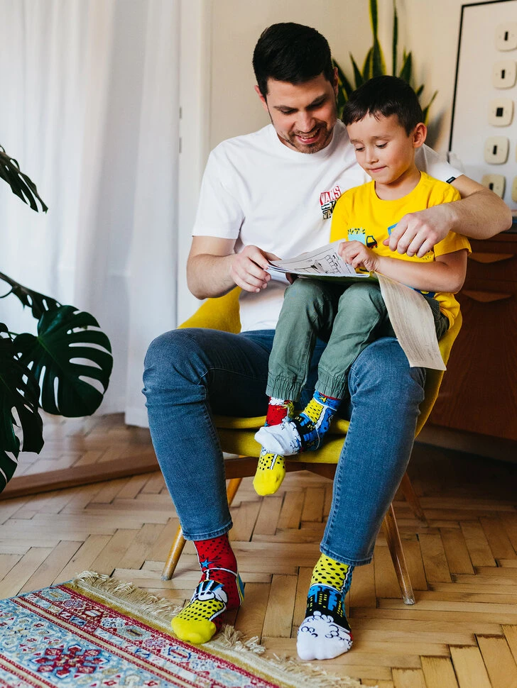 Lustige Socken Bunte Comics 7 Lustige Socken Bunte Comics – Bild 5