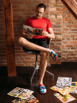 Lustige Hausschuhe Bunte Comics -Dedoles Colorful Comics 1