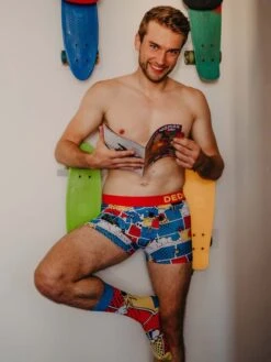 Lustige Boxershorts Für Männer Bunte Comics -Dedoles Colorful Comics 9